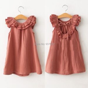 floral crimson frock