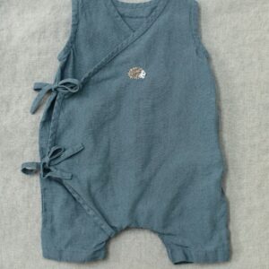 Blue Bow Onesie