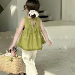 olive poplin pyjama set